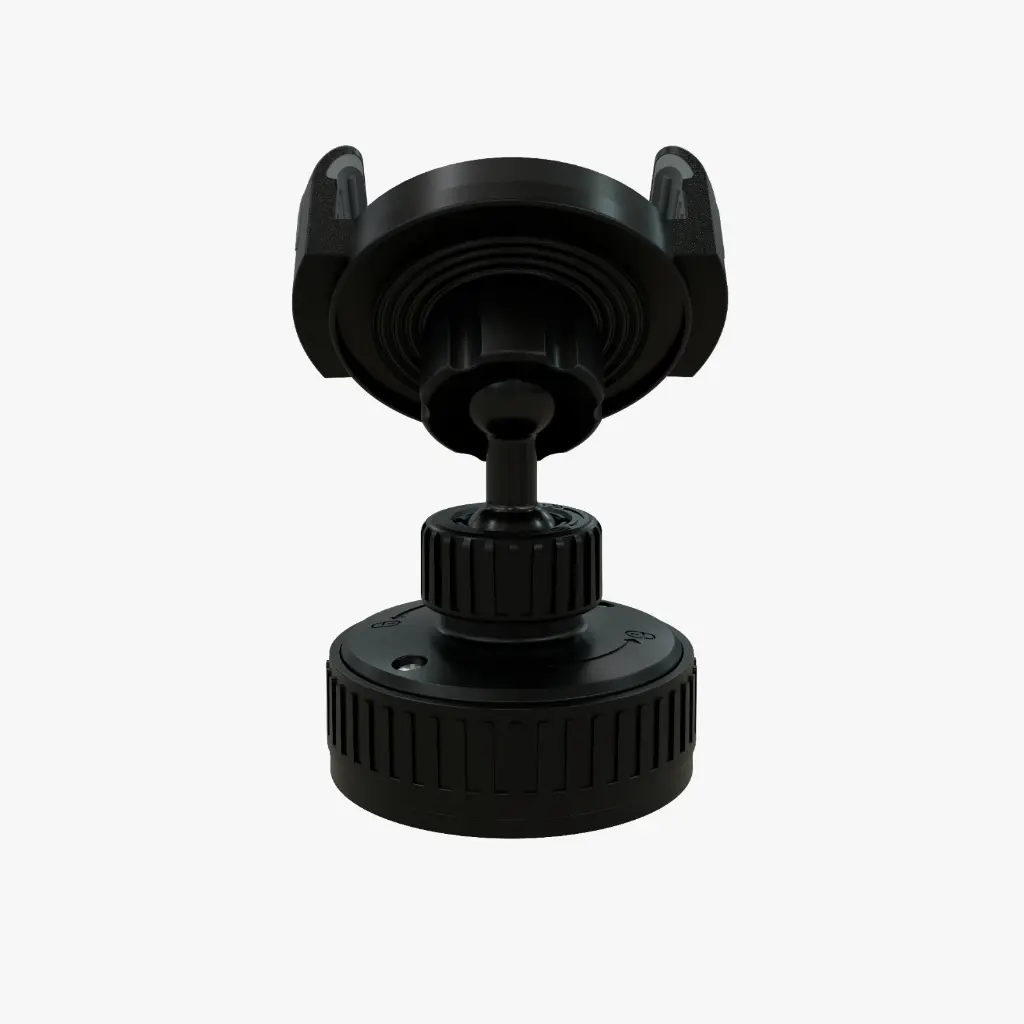 PORODO BLUE CAR PHONE HOLDER MULTI SURFACE MOUNTING BLACK PBCT02BK - Image 4