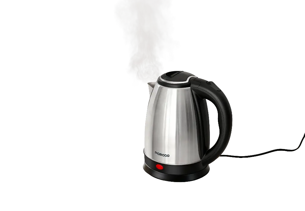 PORODO LIFESTYLE PYRO ELECTRIC STAINLESS STEEL KETTLE 360 ROTATING BASE SILVER PDLFST18ASL - Image 2