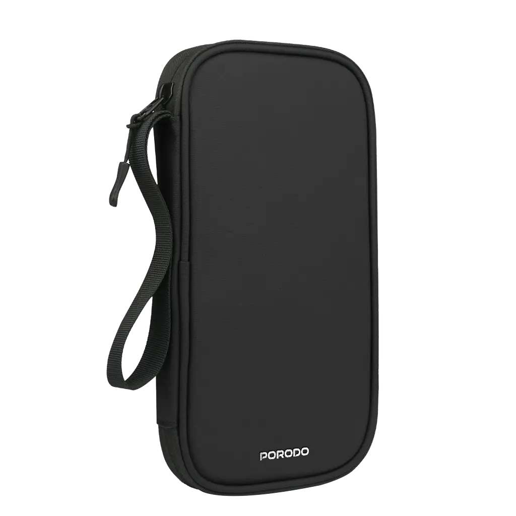 PORODO LIFESTYLE MILANO SMART PASSPORT HOLDER RFID BLOCKING PROTECTION BLACK PDLFSTFB30BK - Image 5