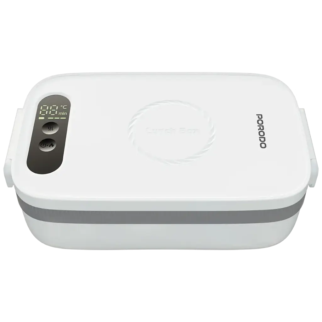 PORODO LIFESTYLE LUNCHMATE DUAL MODE ELECTRIC LUNCH BOX WHITE PDLFSTL0376WH - Image 2
