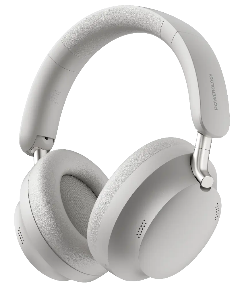 POWEROLOGY SOLIV HYBRID ANC AND ENC HEADPHONES CASQUE ENC HYBRIDE GREY PW1037LGY - Image 3