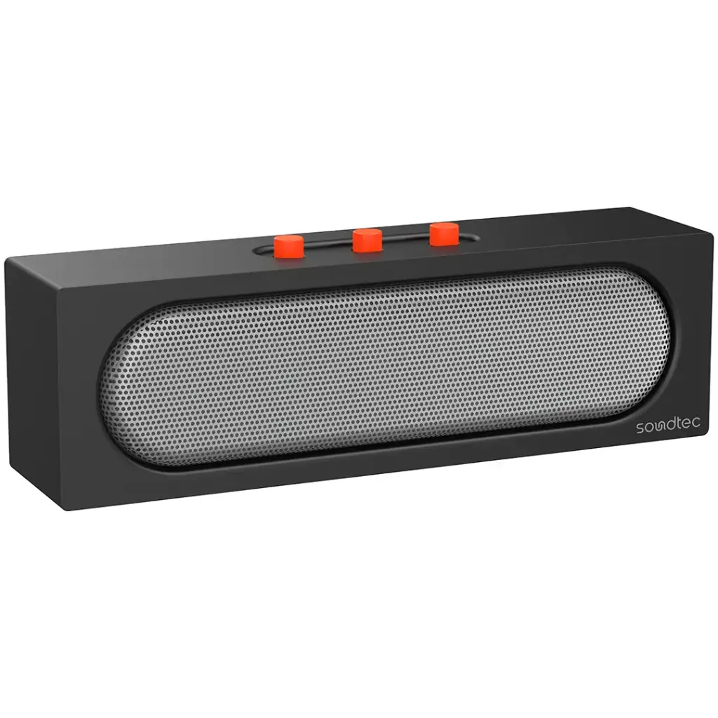 PORODO SOUNDTEC VIBE BAR PORTABLE STEREO SPEAKER BLACK PDWBT512BK - Image 2