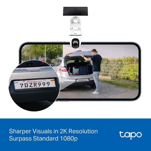 TP-LINK TAPO 2K SOLAR POWERED PAN-TILT SECURITY CAMERA KIT TAPO C610 KIT - Image 6
