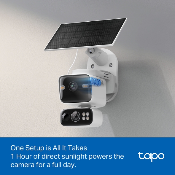 TP-LINK TAPO SOLAR POWERED DUAL LENS PAN-TILT SECURITY CAMERA KIT TAPO C645D KIT - Image 8