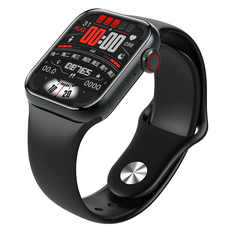 PAWA OPULENT SERIES SMART WATCH 45MM GRAY ALUMNIUM CASE WITH BLACK LOOP PW-08S-BK - Image 2
