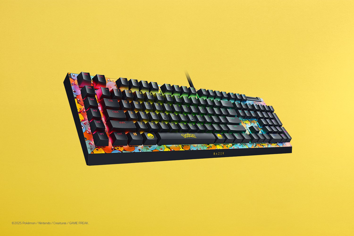 RAZER BLACKWIDOW V4 X MECHANICAL GAMING KEYBOARD POKMON KANTO STARTERS EDITION RZ03-04704200-R3M1 - Image 5