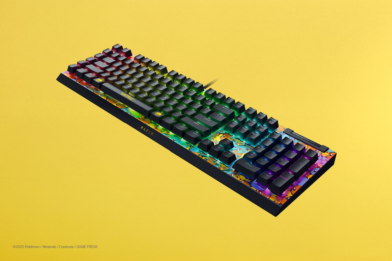RAZER BLACKWIDOW V4 X MECHANICAL GAMING KEYBOARD POKMON KANTO STARTERS EDITION RZ03-04704200-R3M1 - Image 6
