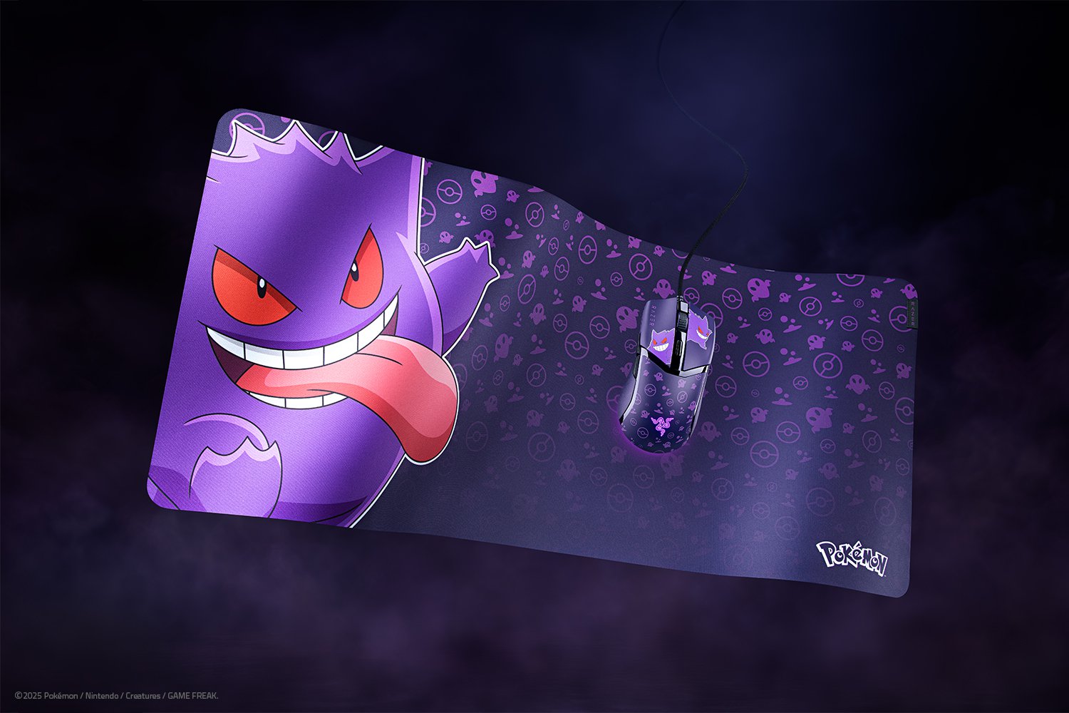 RAZER GIGANTUS V2 POKMON GENGAR EDITION SOFT GAMING MOUSE MAT XXL RZ02-03334200-R3M1 - Image 3