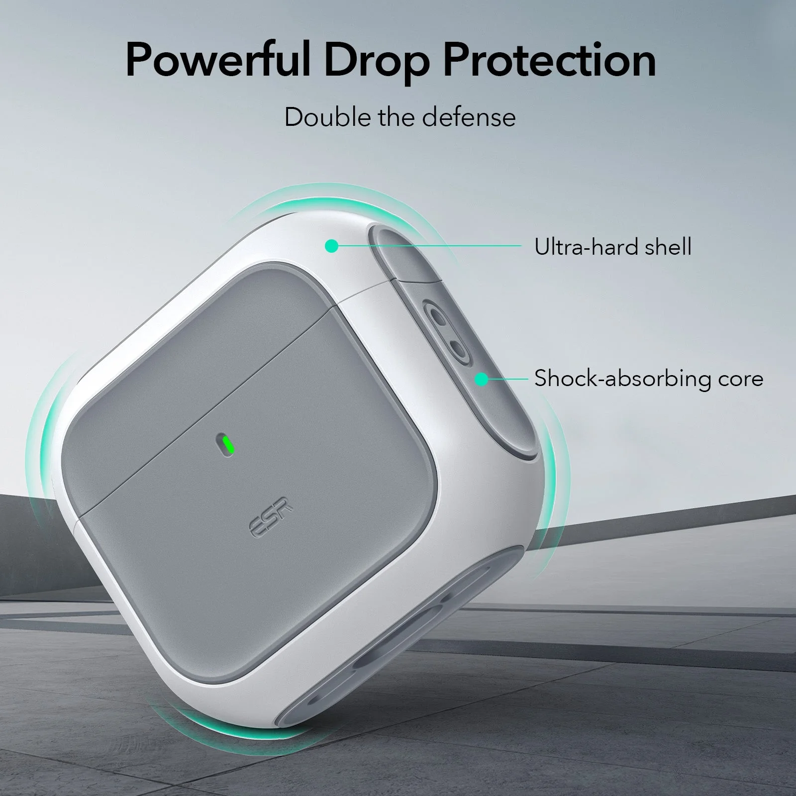 ESR ORBIT HYBRID CASE (HALO LOCK) COMPATIBLE WITH AIRPODS 4 BLUE 1CO110401 - Image 5