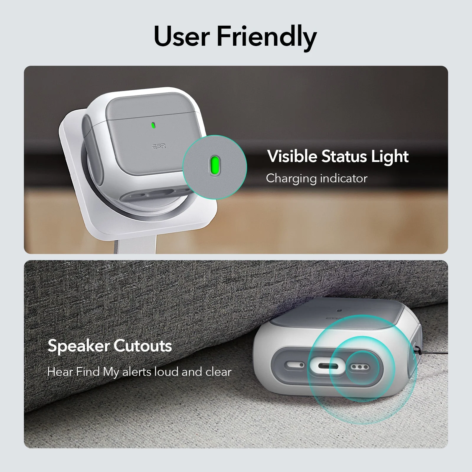 ESR ORBIT HYBRID CASE (HALO LOCK) COMPATIBLE WITH AIRPODS 4 BLUE 1CO110401 - Image 8