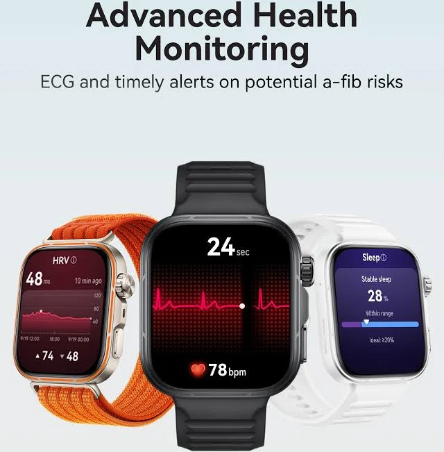 HUAWEI WATCH FIT 5 PRO WHITE ALUMINUM ALLOY CASE WHITE FLUOROELASTOMER STRAP NKI-B29 55020HRE - Image 4