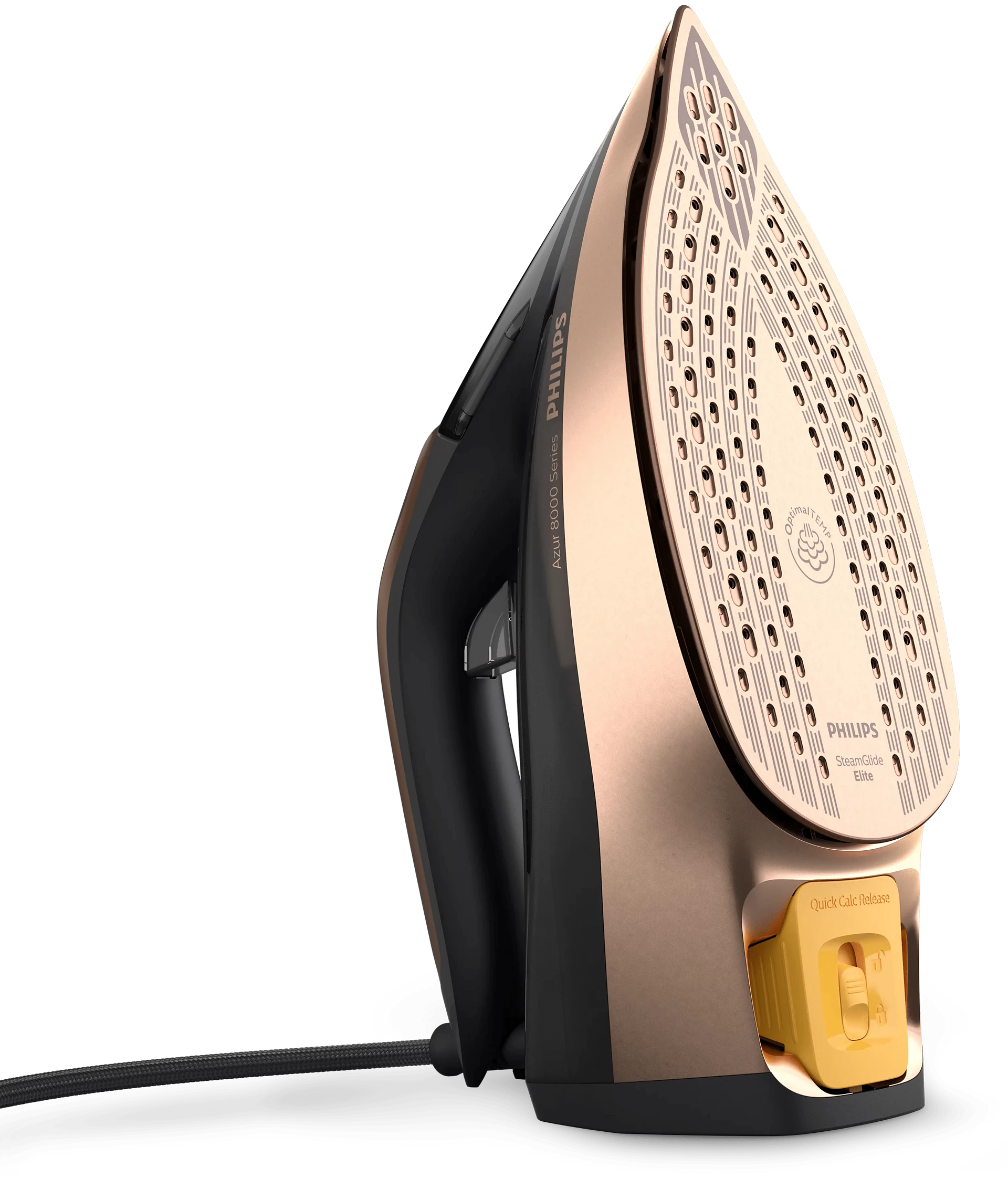 PHILIPS AZUR 8000 SERIES STEAM IRON 3000W BLACK-ROSE GOLD DST804186 - Image 2