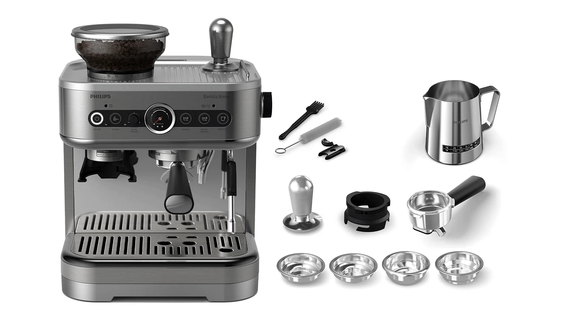 PHILIPS ESPRESSO MACHINE BARISTA BREW SILVER PSA3228001 - Image 4