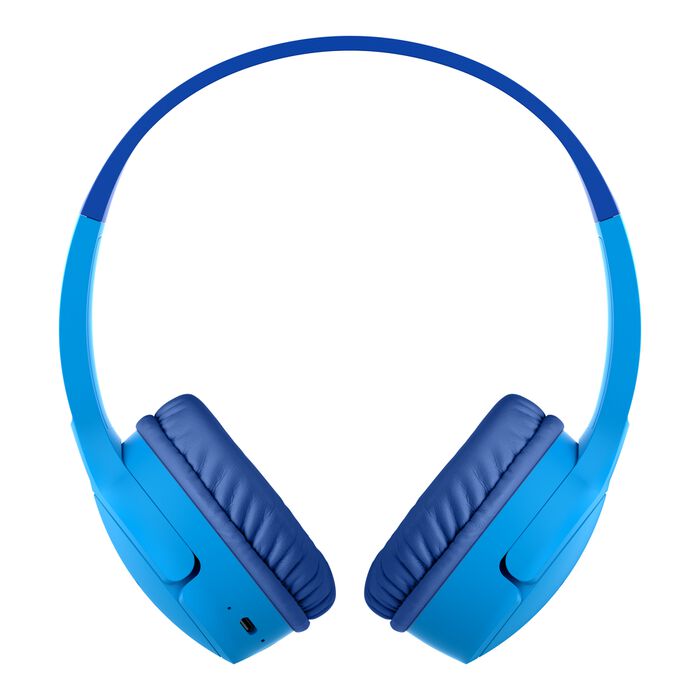 BELKIN SOUNDFORM MINI WIRELESS ON EAR HEADPHONES FOR KIDS WITH USB C BLUE AUD002BTBLV3 - Image 3