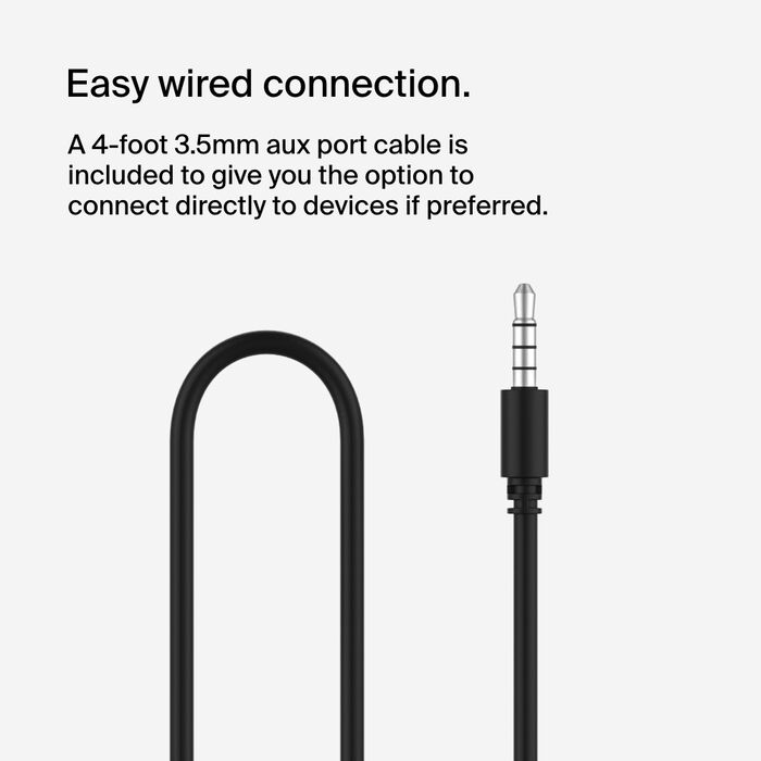 BELKIN SOUNDFORM MINI WIRELESS ON EAR HEADPHONES FOR KIDS WITH USB C BLACK AUD002BTBKV3 - Image 3