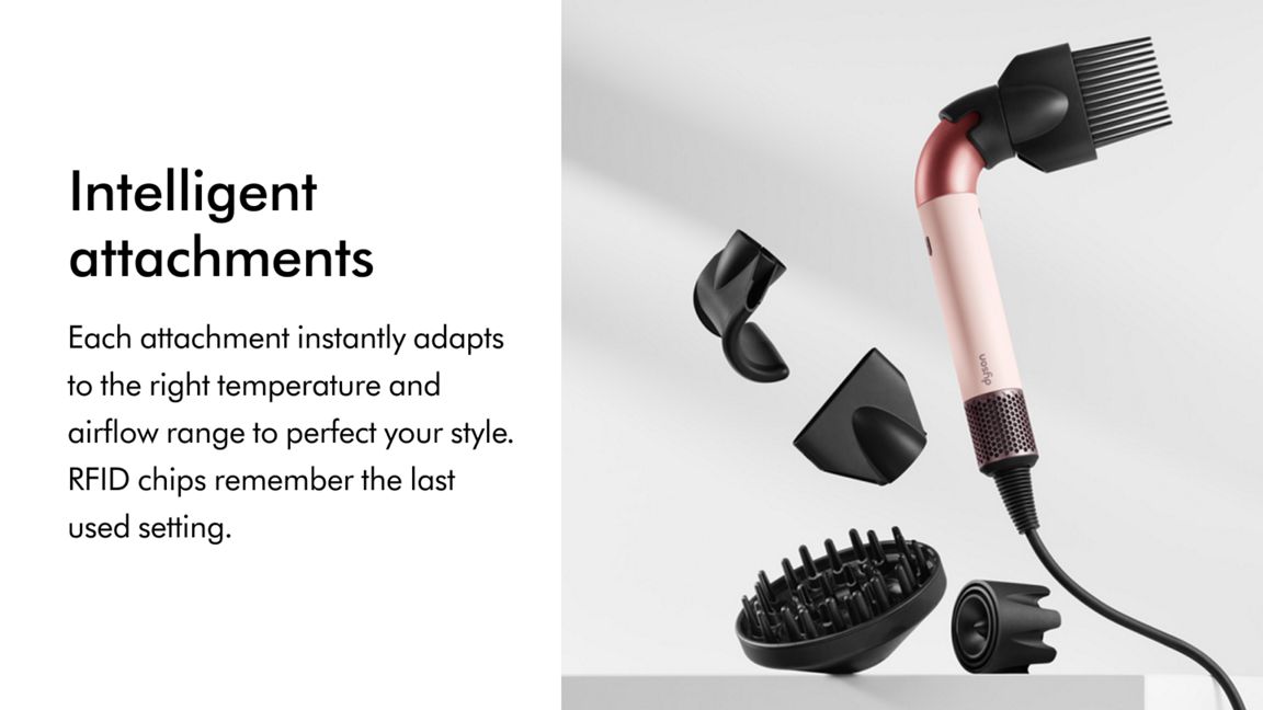 DYSON SUPERSONIC R HAIR DRYER CURLY+COILY CERAMIC PINK ROSE GOLD HD17 - Image 4