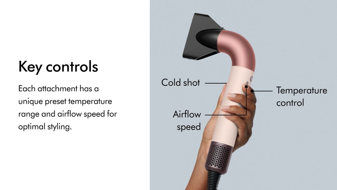 DYSON SUPERSONIC R HAIR DRYER CURLY+COILY CERAMIC PINK ROSE GOLD HD17 - Image 5