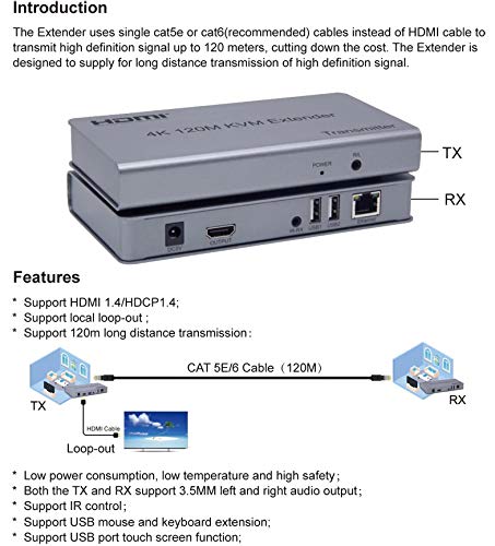 HDTV 4K 120M KVM EXTENDER - Image 6