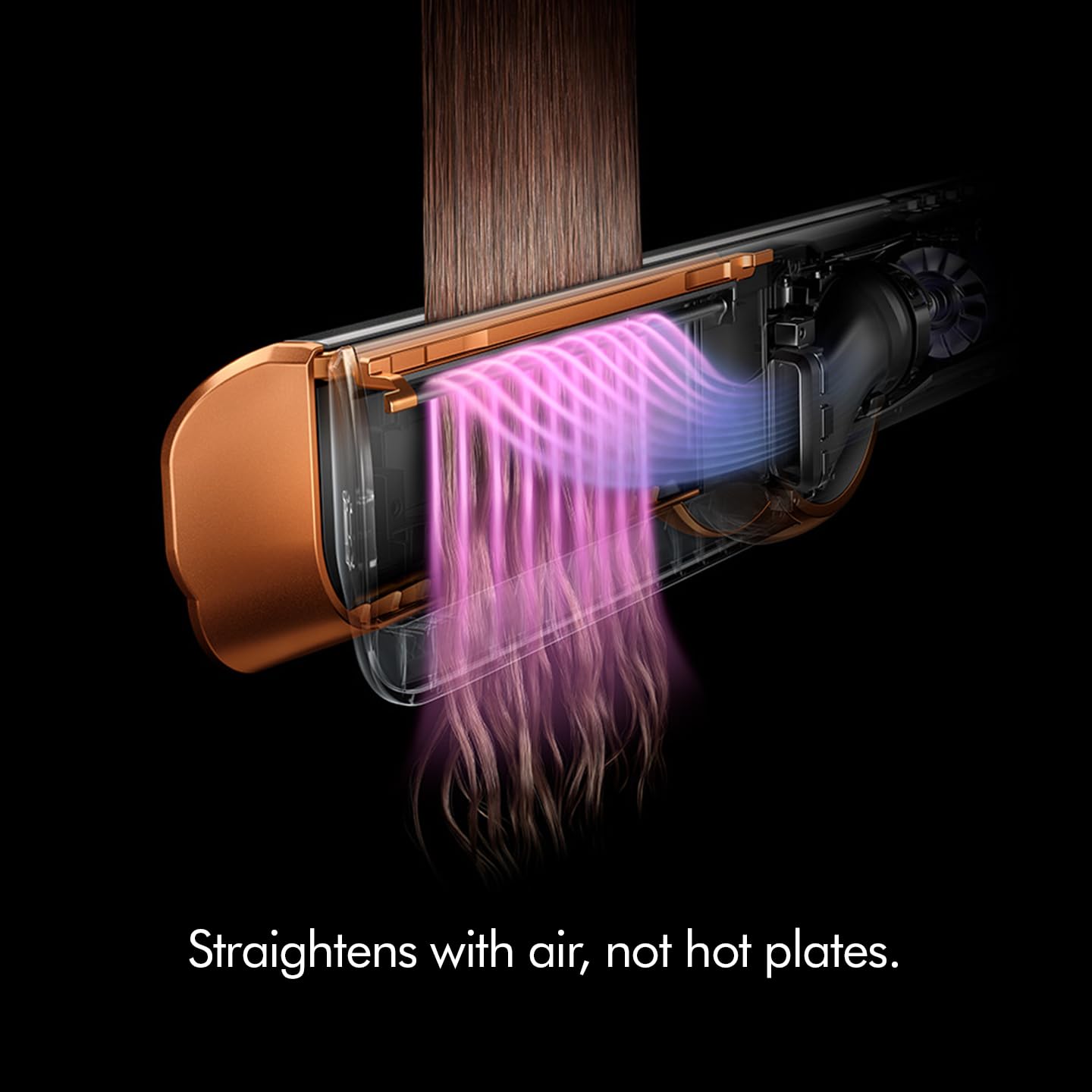 DYSON AIRSTRAIT HAIR STRAIGHTENER CERAMIC RED VELVET GOLD HT01 - Image 6