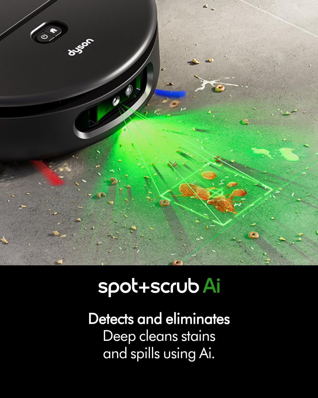 DYSON SPOT+SCRUB AI ROBOT VACCUM VACUUM CLEANER BLACK-BLUE RB05-A - Image 3