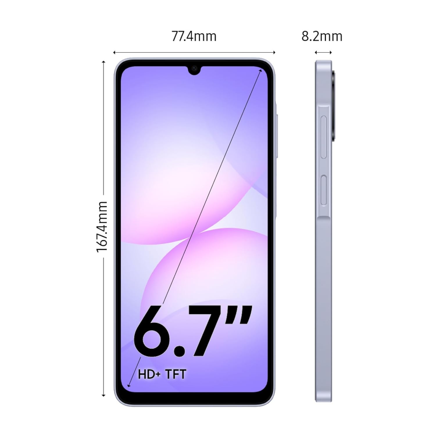 SAMSUNG GALAXY A07 5G 8GB-256GB LIGHT VIOLET SM-A076B - Image 5