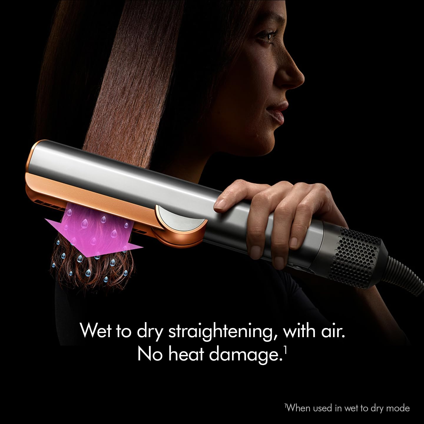 DYSON AIRSTRAIT HAIR STRAIGHTENER CERAMIC RED VELVET GOLD HT01 - Image 5