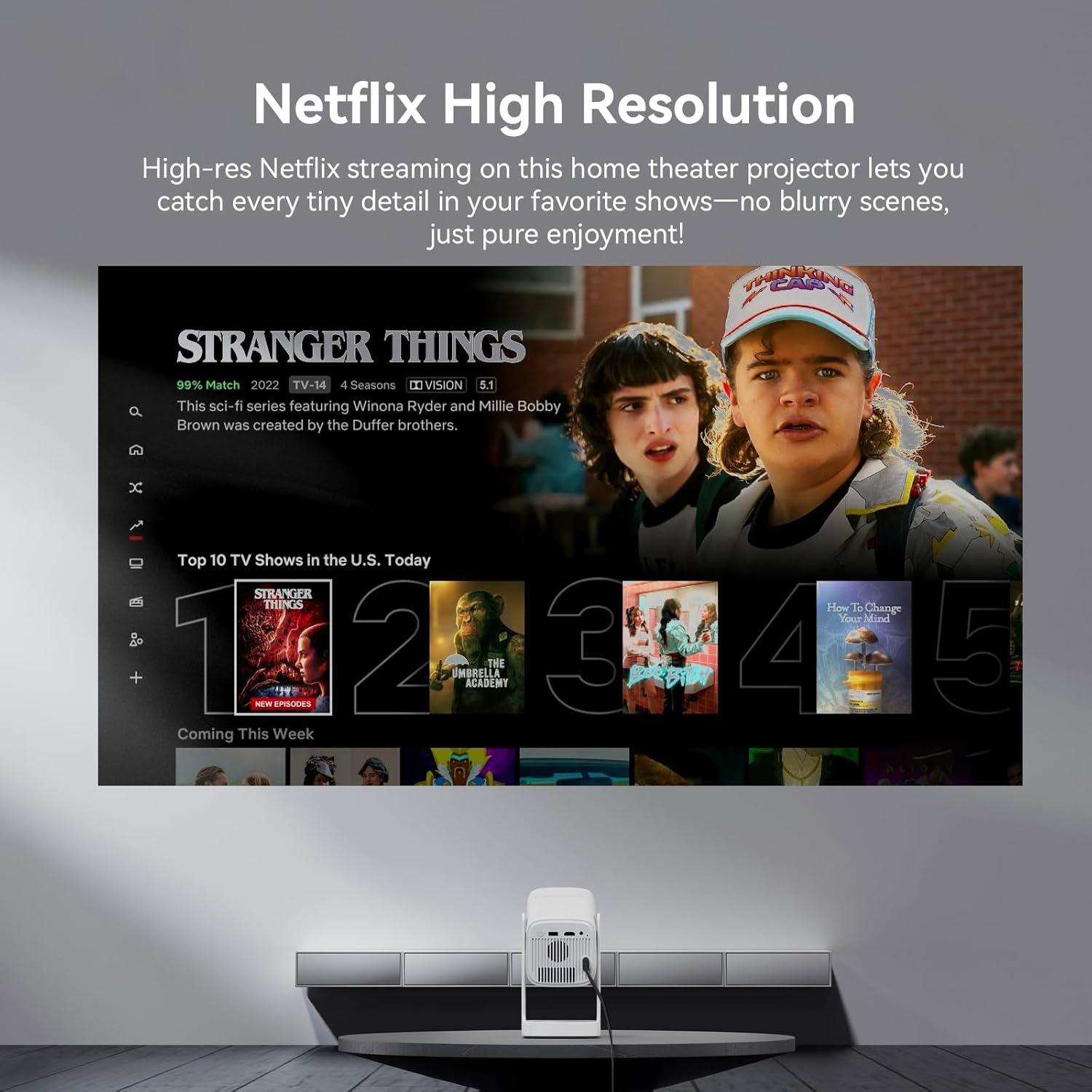 WANBO CUBE 1 360 ADJUSTABLE SMART PROJECTOR WITH WI-FI AND BLUETOOTH ANDROID TV 11 SKY BLUE - Image 3