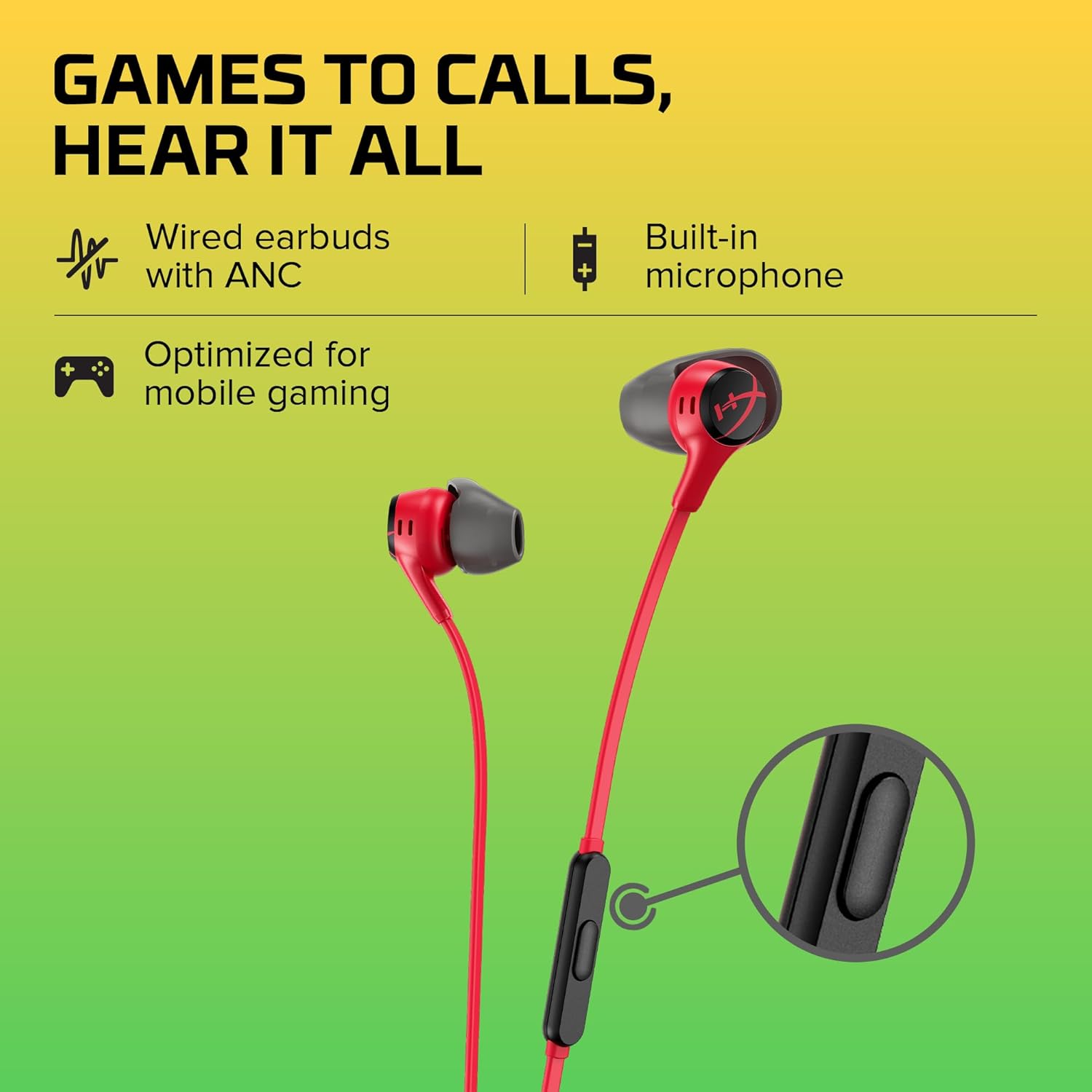 HYPERX CLOUD EARBUDS III S WITH TYPE C BLACKRED - Image 3