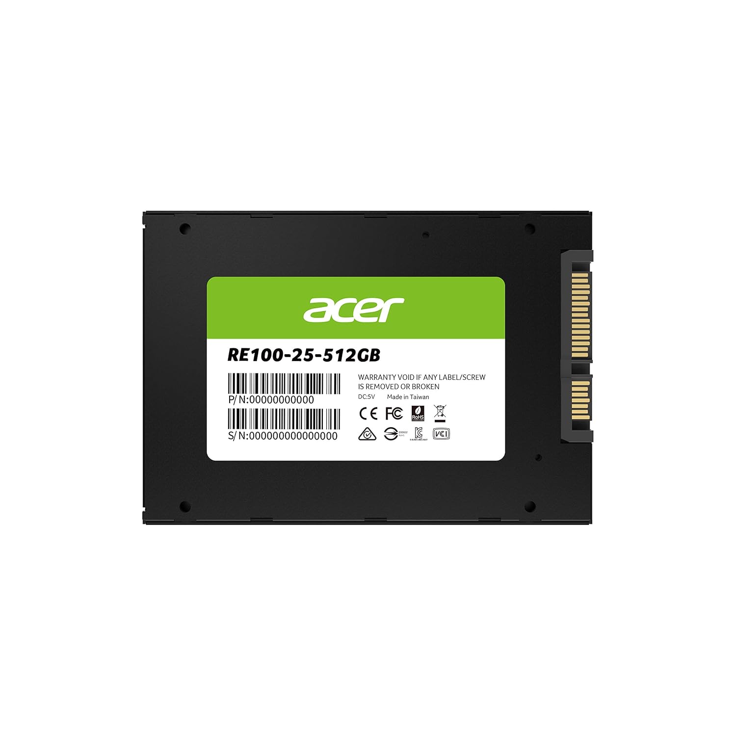 ACER RE100 512GB 2.5 INCH SATA III 6GBS INTERNAL SSD BL.9BWWA.108 - Image 2