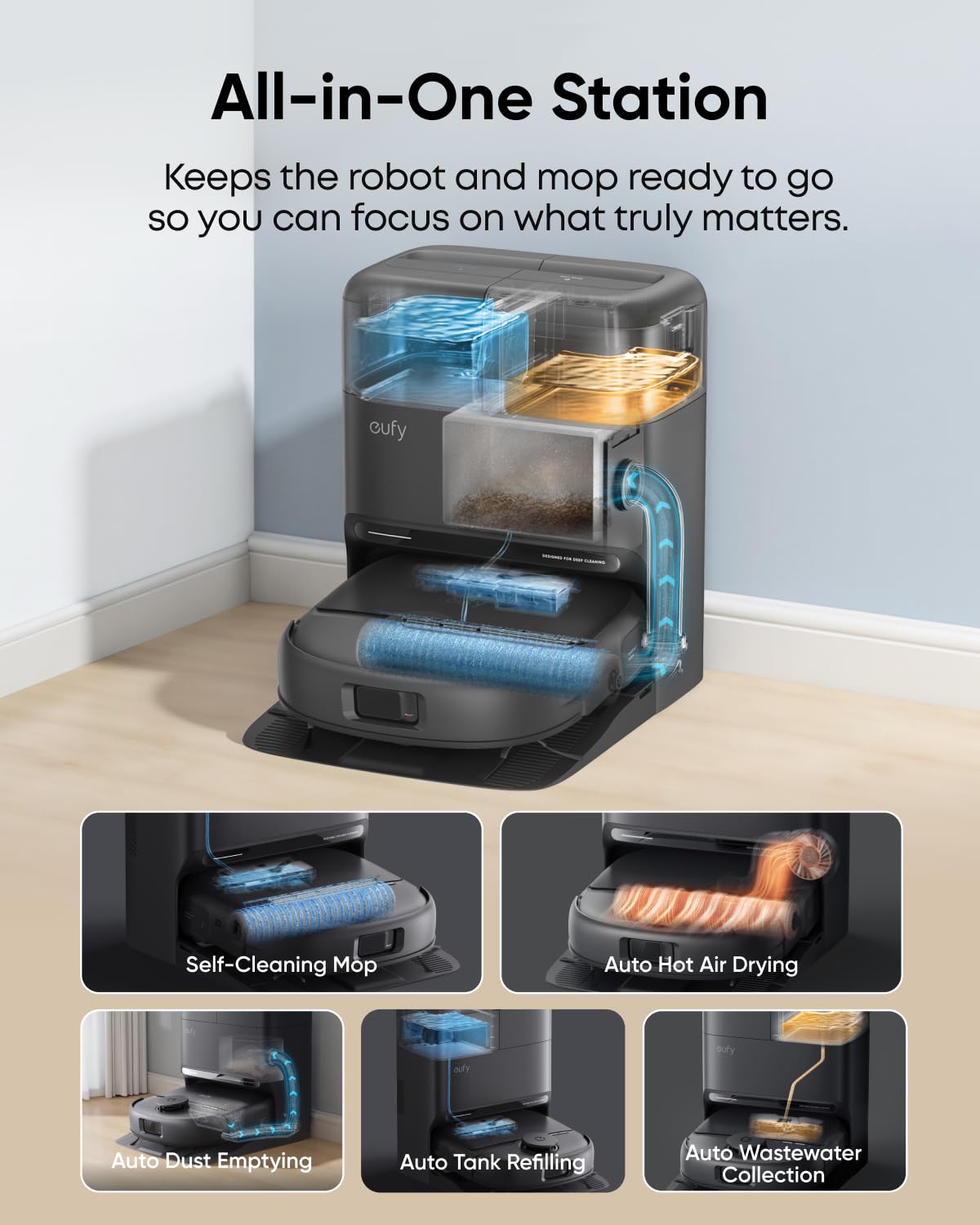 ANKER EUFY ROBO VAC OMNI C28 BLACK T211A210 - Image 7