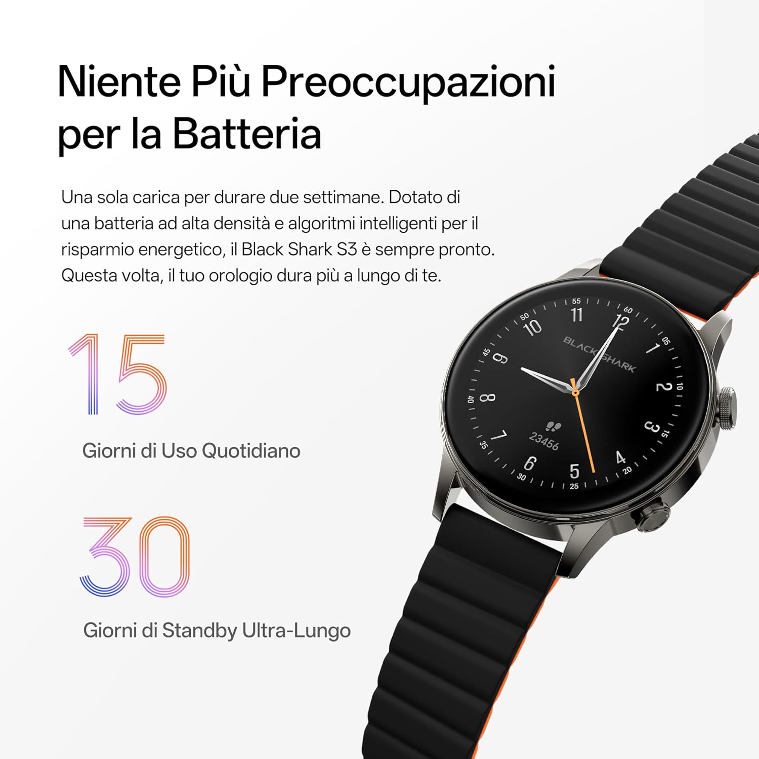BLACK SHARK S3 SMART WATCH SILVER BS-W2406 - Image 6