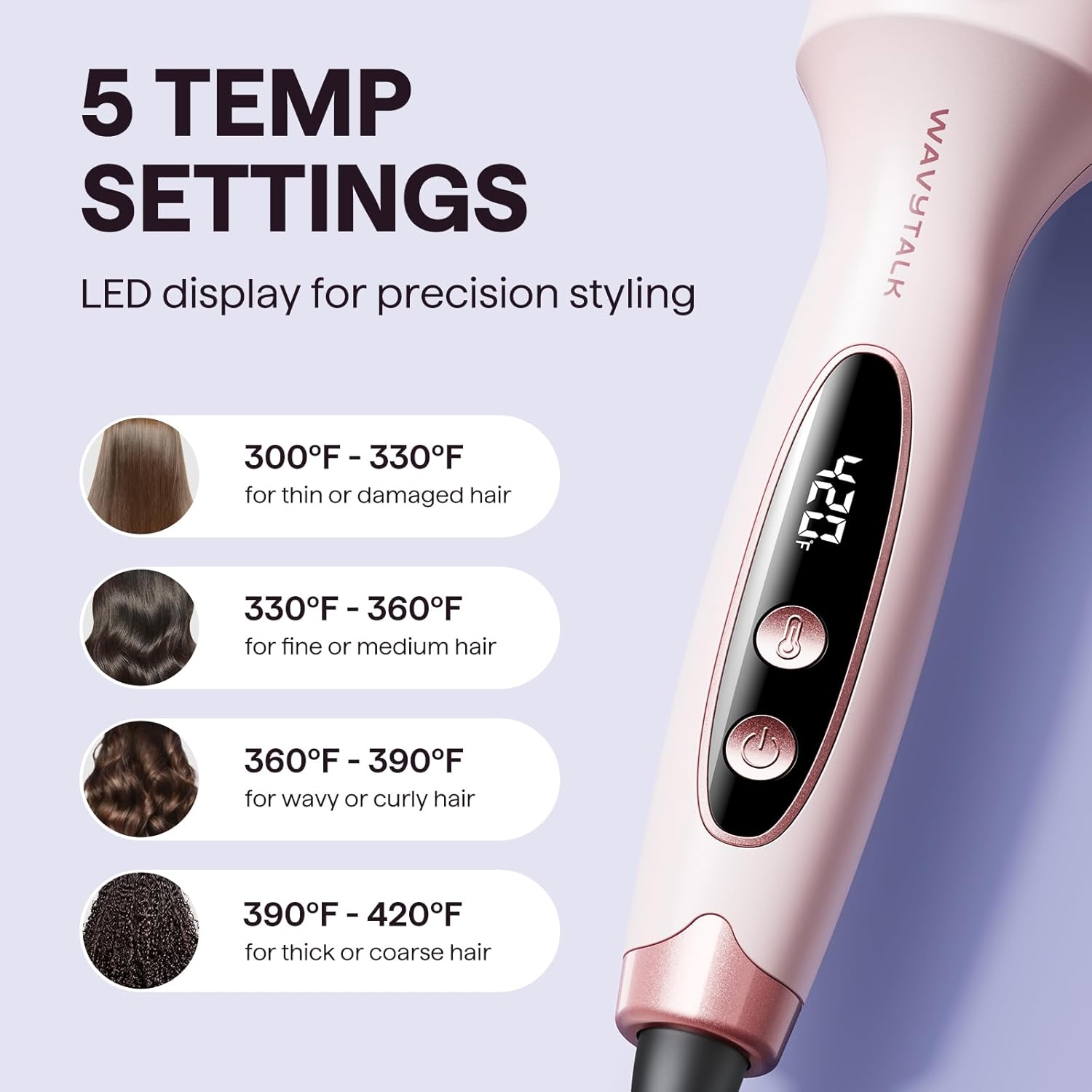 WAVYTALK BLOWOUT BOOST IONIC THERMAL BRUSH PINK 206 - Image 5