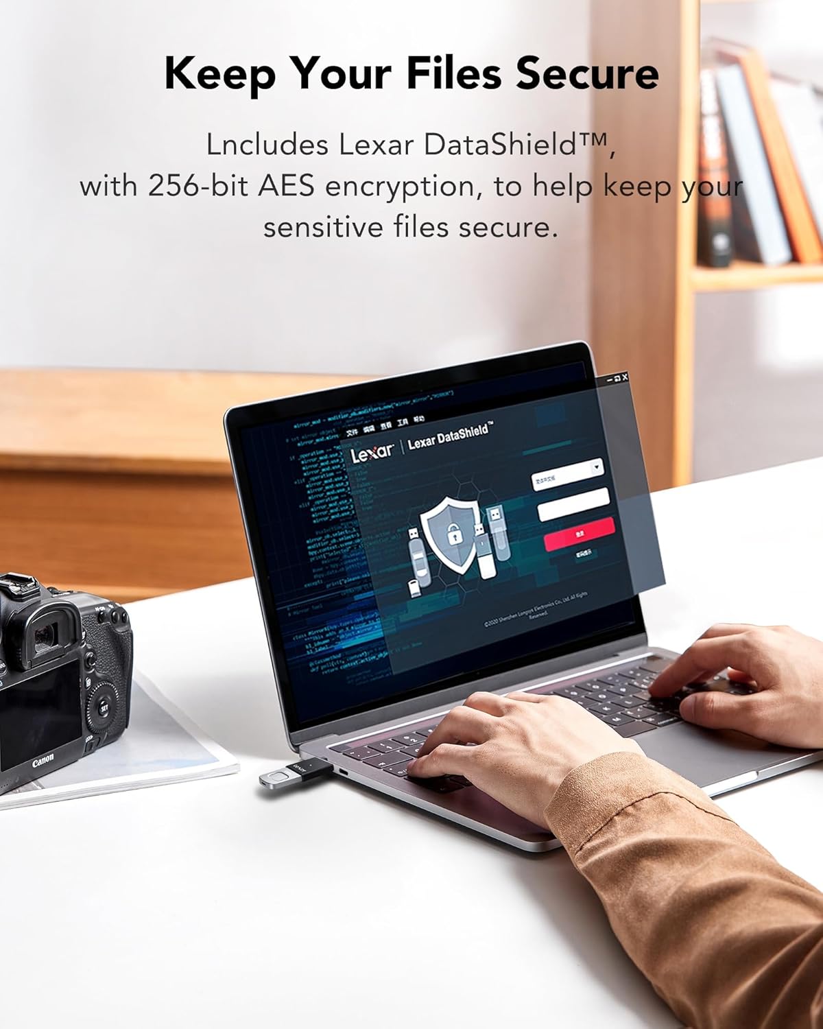 LEXAR JUMPDRIVE FINGERPRINT F35 PRO USB 3.2 GEN 1 400MBS 256GB LJDF35P256G-RNBNG - Image 7