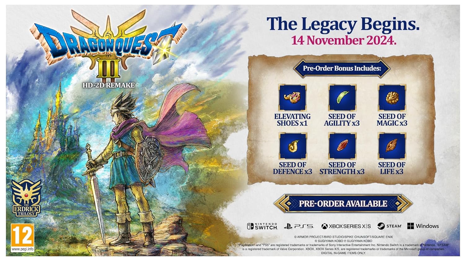 NINTENDO SWITCH DRAGONQUEST I&II HD-2D REMAKE GAME - Image 3