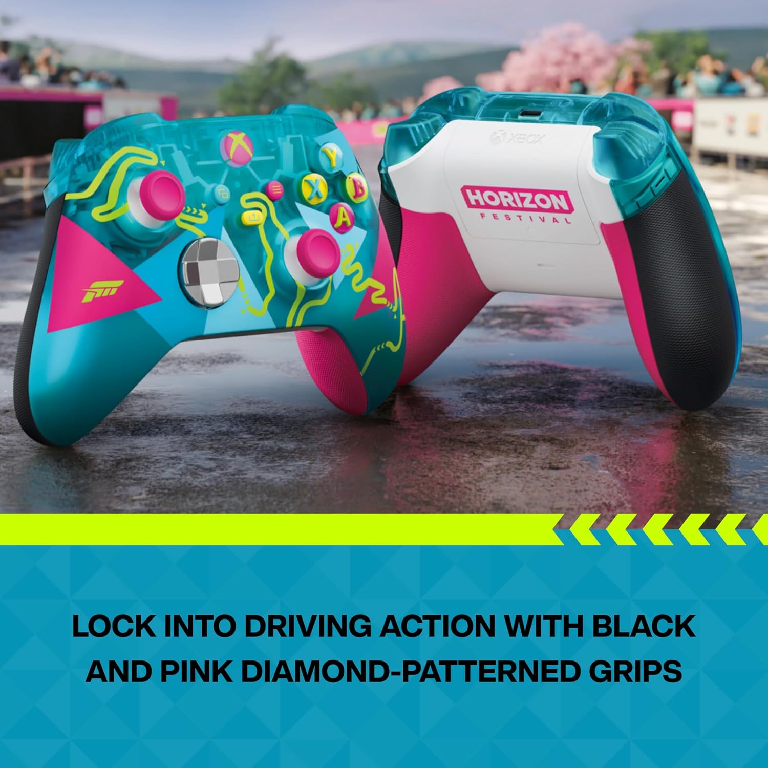 MICROSOFT XBOX WIRELESS CONTROLLER FORZA HORIZON 6 LIMITED EDITION MULTICOLOR EP2-42276 - Image 6