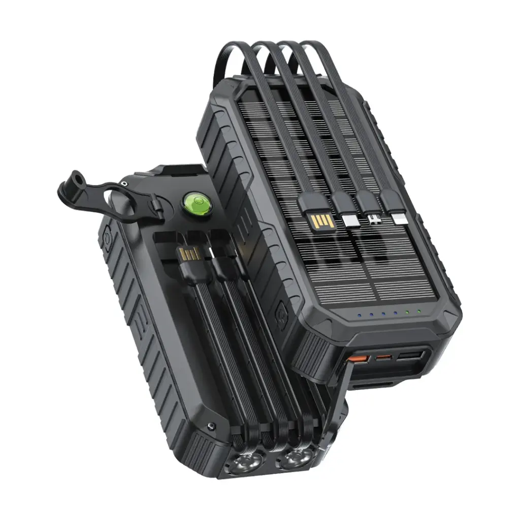 GREEN LION SOLAR MATE POWER BANK 20000MAH BLACK GNSOLM20PBK - Image 2