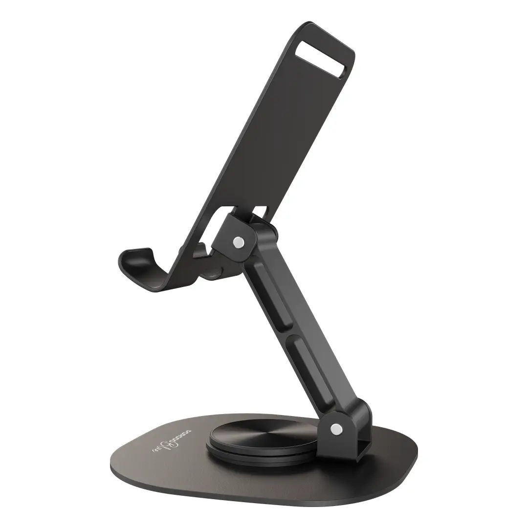 PORODO BLUE FLEXA ROTATABLE PHONE HOLDER NON SLIP BASE BLACK PBJX18BK - Image 2