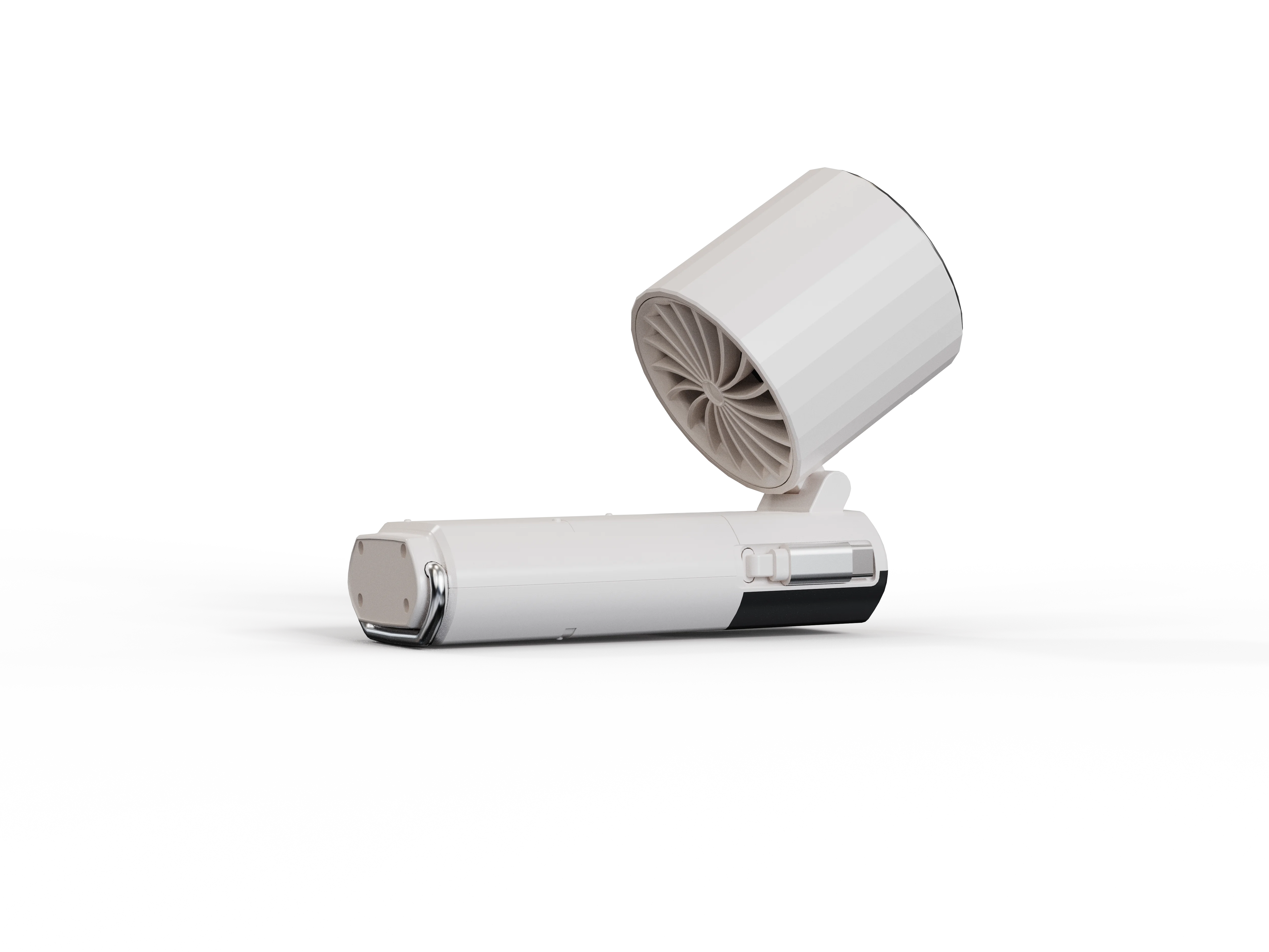 PORODO LIFESTYLE CHILLO PLUS RECHARGEABLE ICE COOLING FAN WHITE PDLFSTMF120WH - Image 3