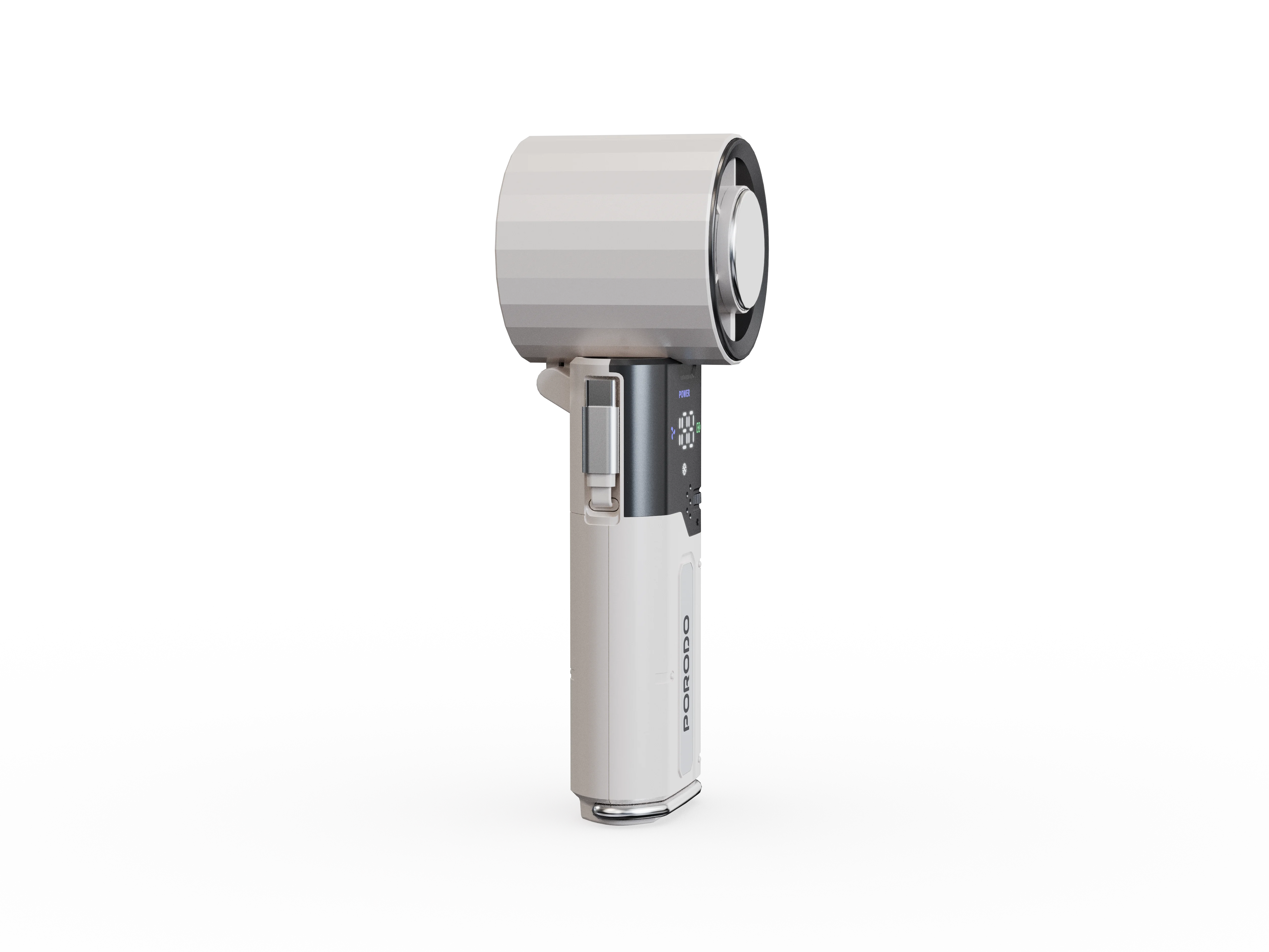 PORODO LIFESTYLE CHILLO PLUS RECHARGEABLE ICE COOLING FAN WHITE PDLFSTMF120WH - Image 2