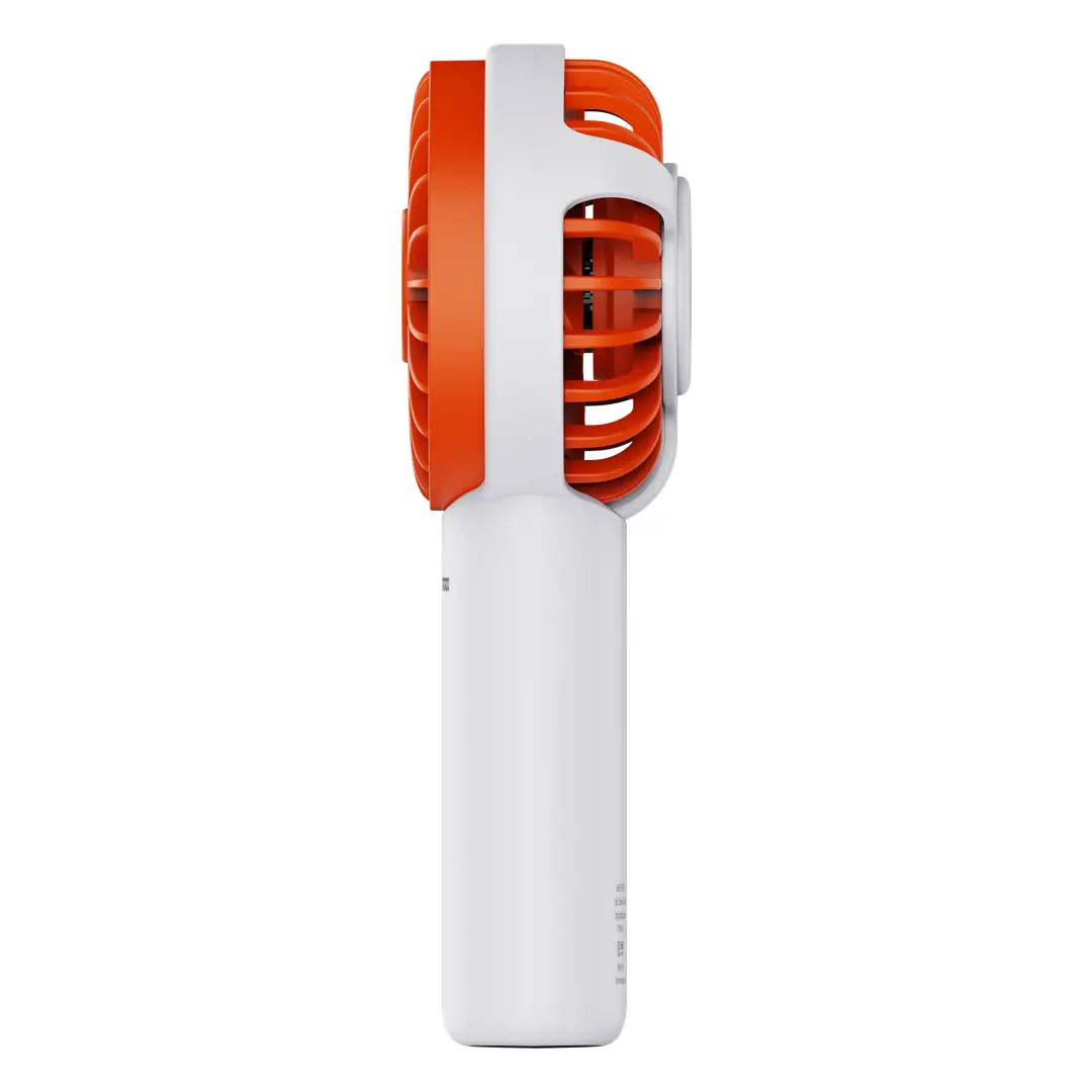 PORODO CHILLO RECHARGEABLE HANDY FAN WHITE ORANGE PDLFSTF93WH - Image 2