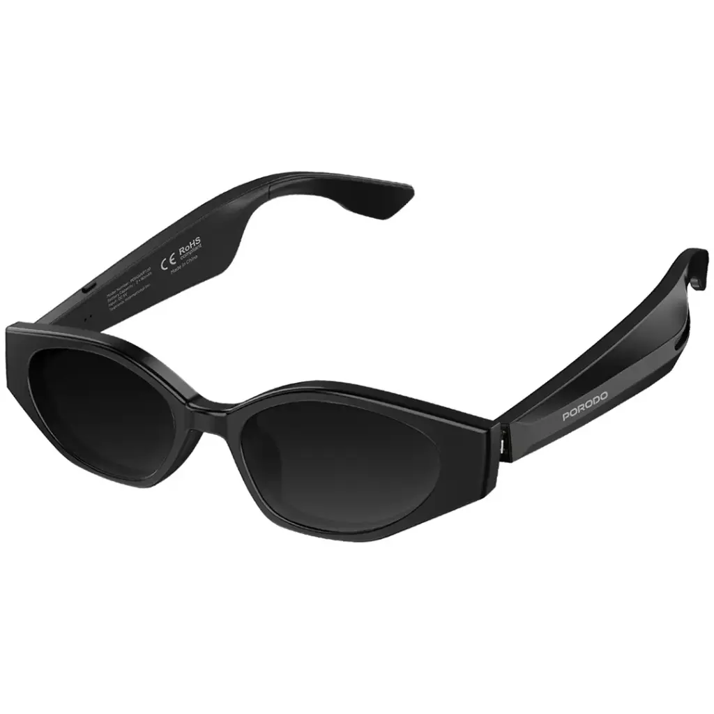 PORODO LIFESTYLE TIVORA AUDIO SMART SUNGLASSES BLACK PDSGUVP120BK - Image 2