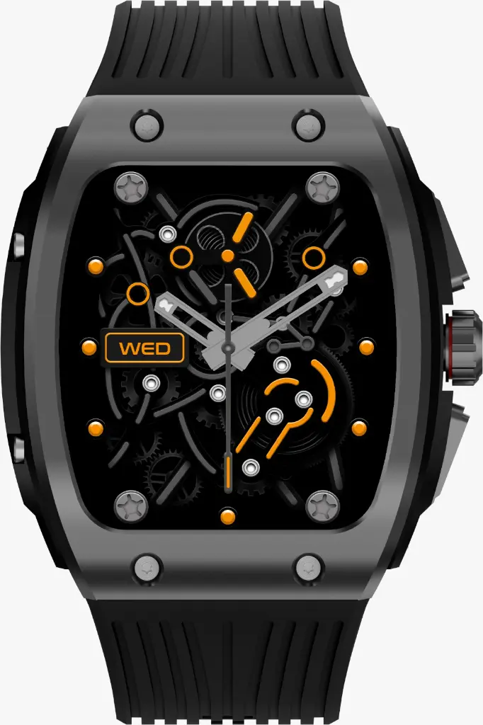 GREEN LION TIME SMART WATCH 1.76 INCH HD IPS DISPLAY BLACK GNTIMSMWBK - Image 2