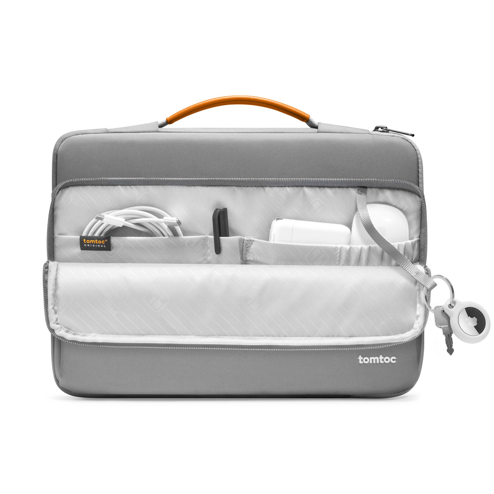TOMTOC DEFENDER A14 14 INCH LAPTOP BRIEFCASE GRAY A14D3G4 - Image 3