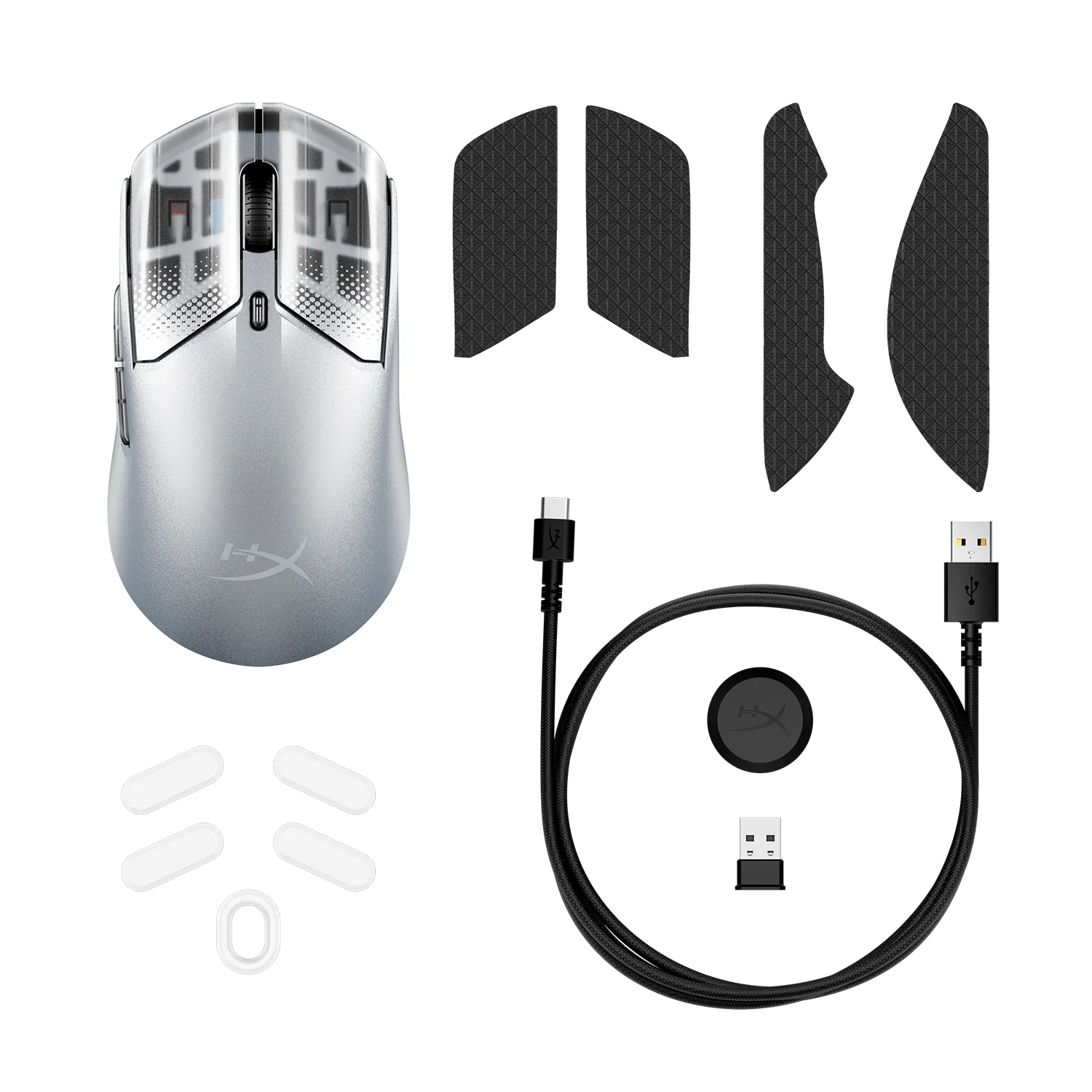 HYPERX PULSEFIRE HASTE 2 S WIRELESS GAMING MOUSE SILVER 9B002AA - Image 7