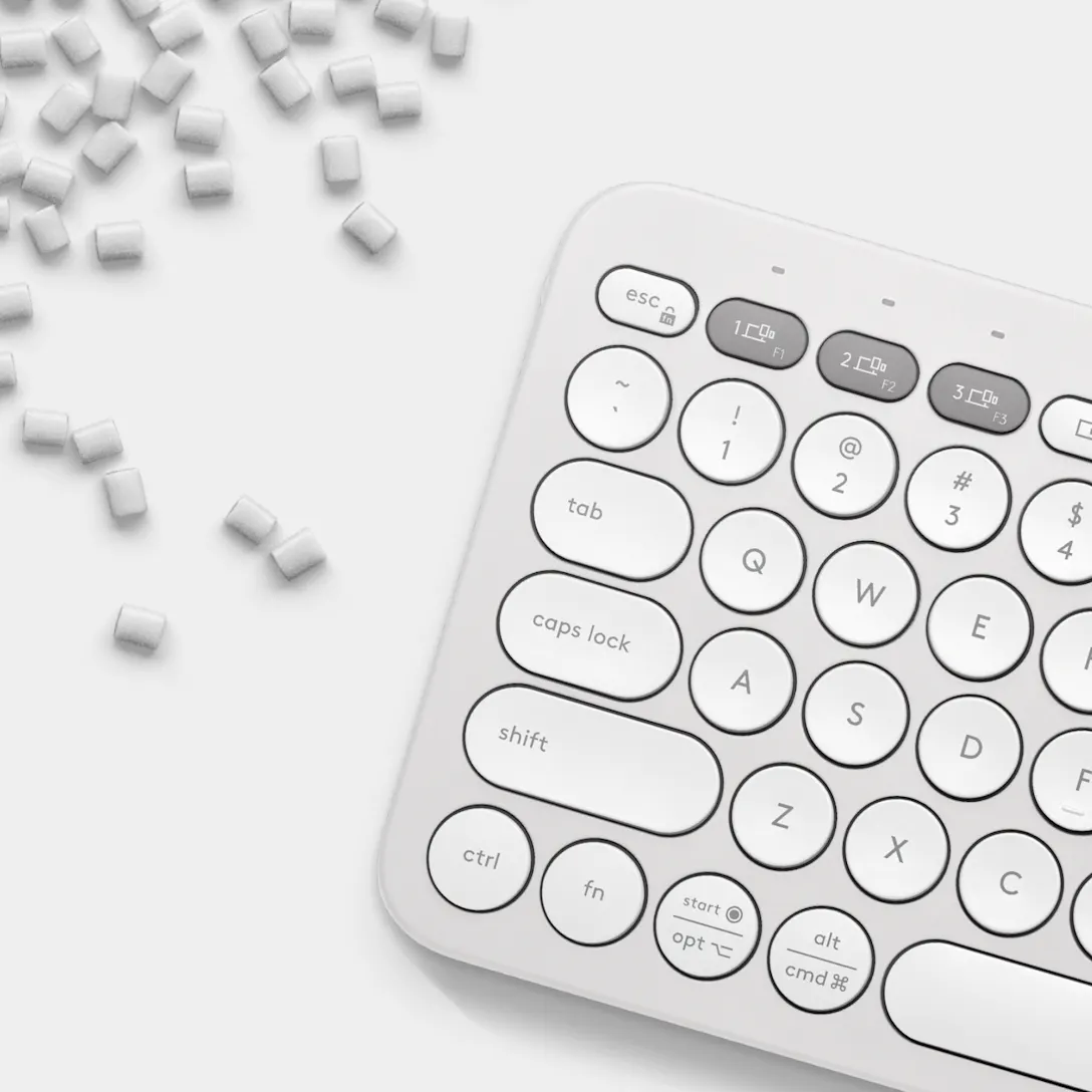 LOGITECH PEBBLE KEYS 2 MULTI DEVICE PORTABLE KEYBOARD K380S WHITE 920-011852 - Image 4