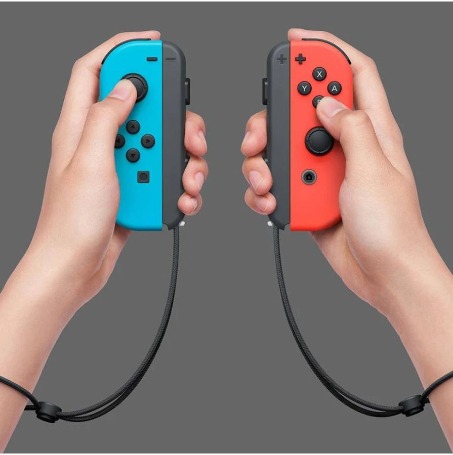 NINTENDO SWITCH JOY-CON CONTROLLER BLUE RED W032 - Image 2