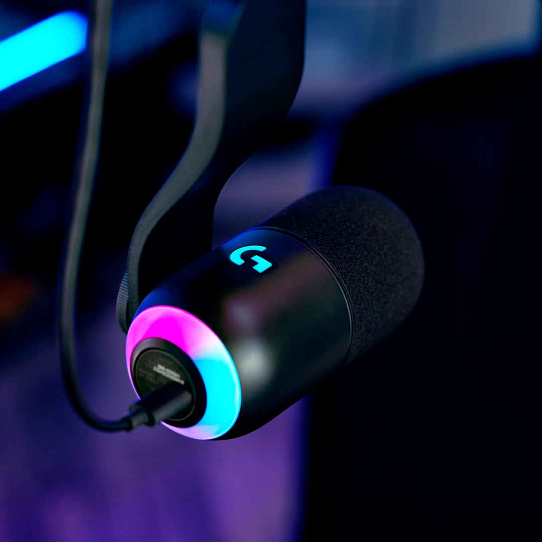 LOGITECH G YETI GX CONDENSER RGB GAMING MIC WITH LIGHTSYNC USB BLACK 988-000569 - Image 5