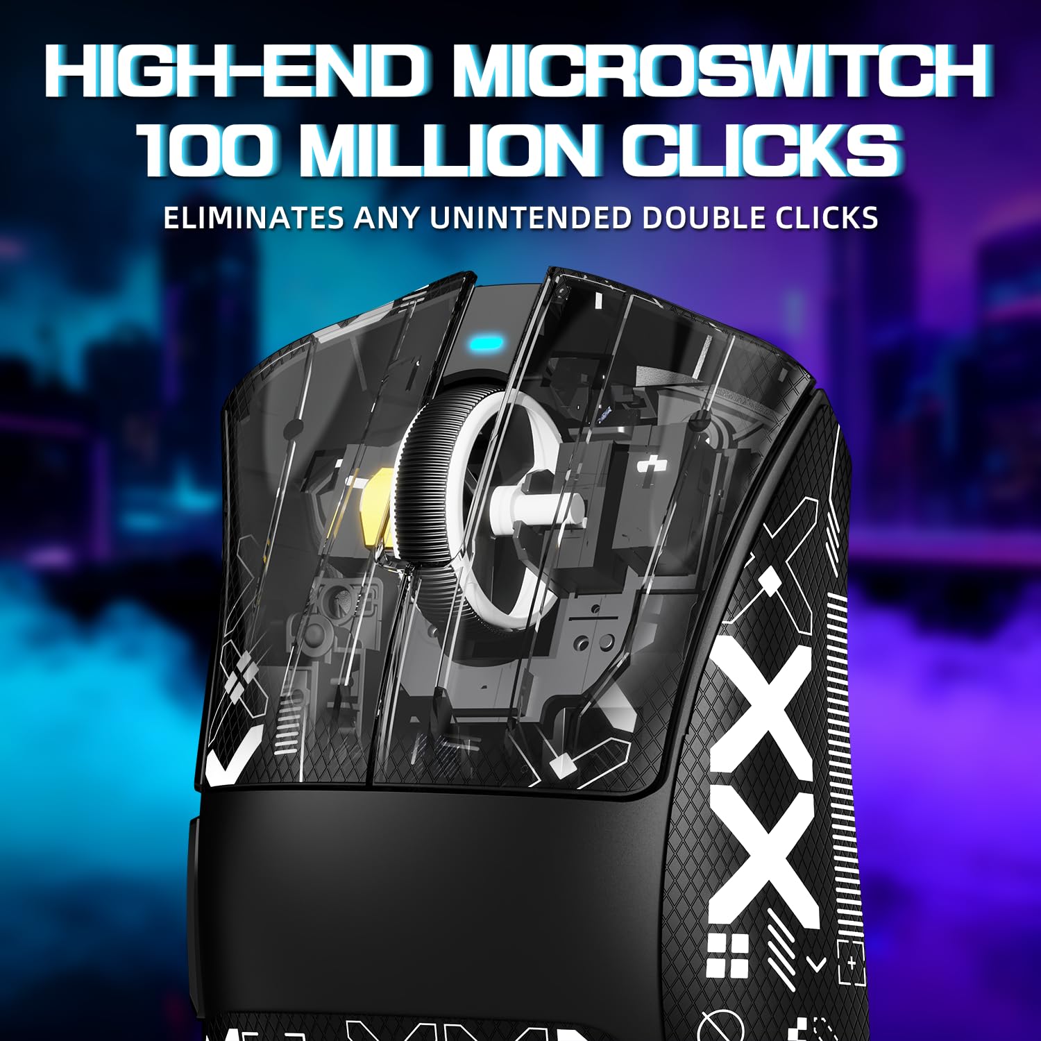 ATTACK SHARK V3 PRO WIRELESS ESPORTS GAMING MOUSE WITH CHARGING DOCK BLACK - Image 4