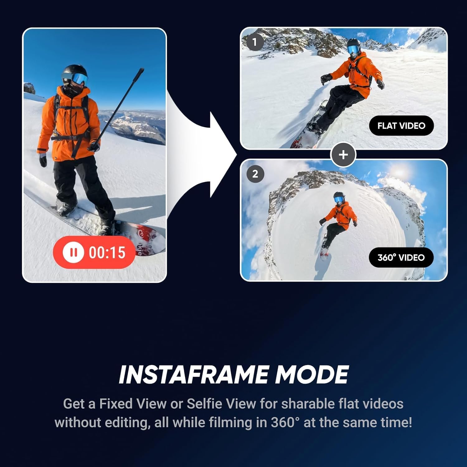 INSTA360 X5 8K ACTION CAMERA WITH ESSENTIAL BUNDLE BLACK CINSAAHA - Image 5