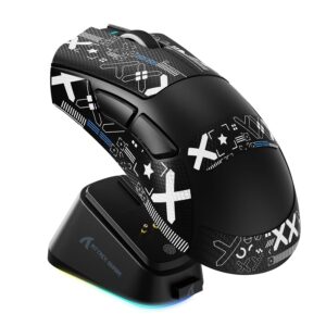 The ATTACK SHARK V3 PRO WIRELESS ESPORTS GAMING MOUSE WITH CHARGING DOCK BLACK